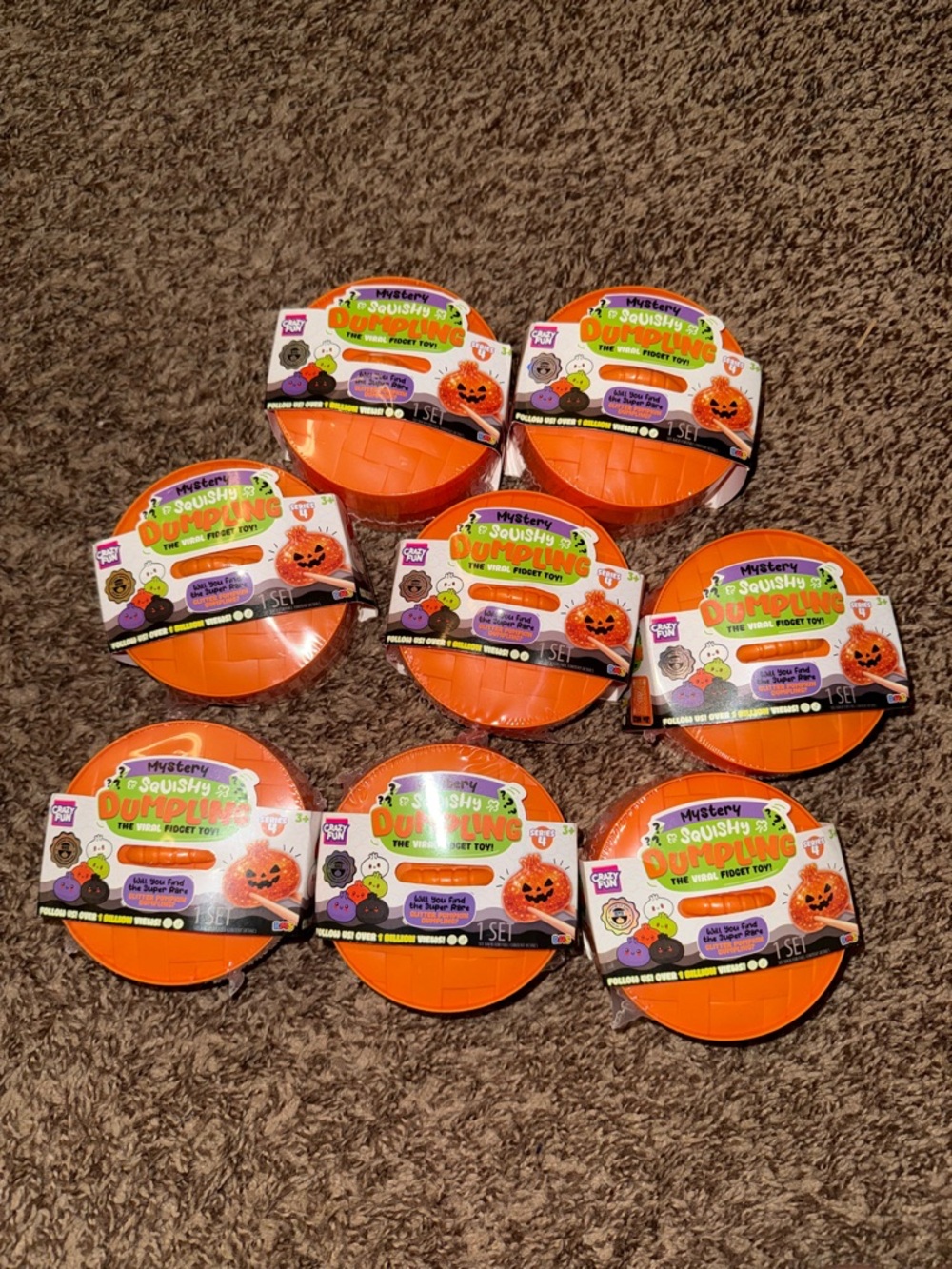 Set of 8 Series 4 Target Exclusive RMS Pumpkin Halloween Mystery Dumpling Sealed